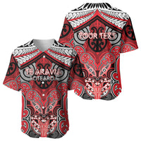 Aotearoa Iwi Te Arawa Personalised Baseball Jersey Maori Kowhaiwhai Pattern LT19 - Polynesian Pride