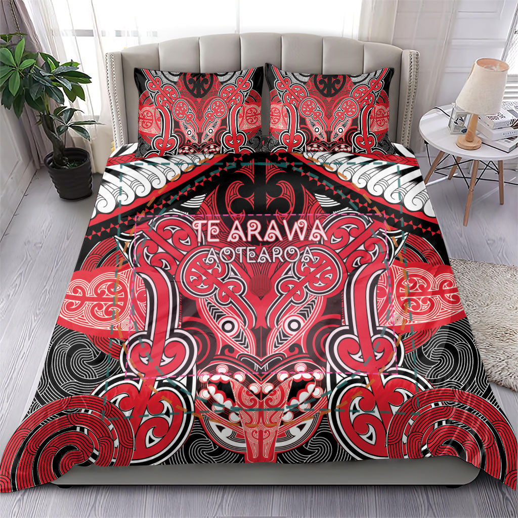 Aotearoa Iwi Te Arawa Bedding Set Maori Kowhaiwhai Pattern LT19 - Polynesian Pride