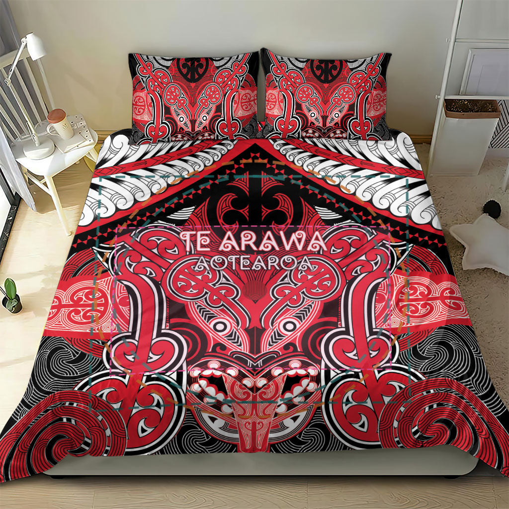 Aotearoa Iwi Te Arawa Bedding Set Maori Kowhaiwhai Pattern LT19 - Polynesian Pride