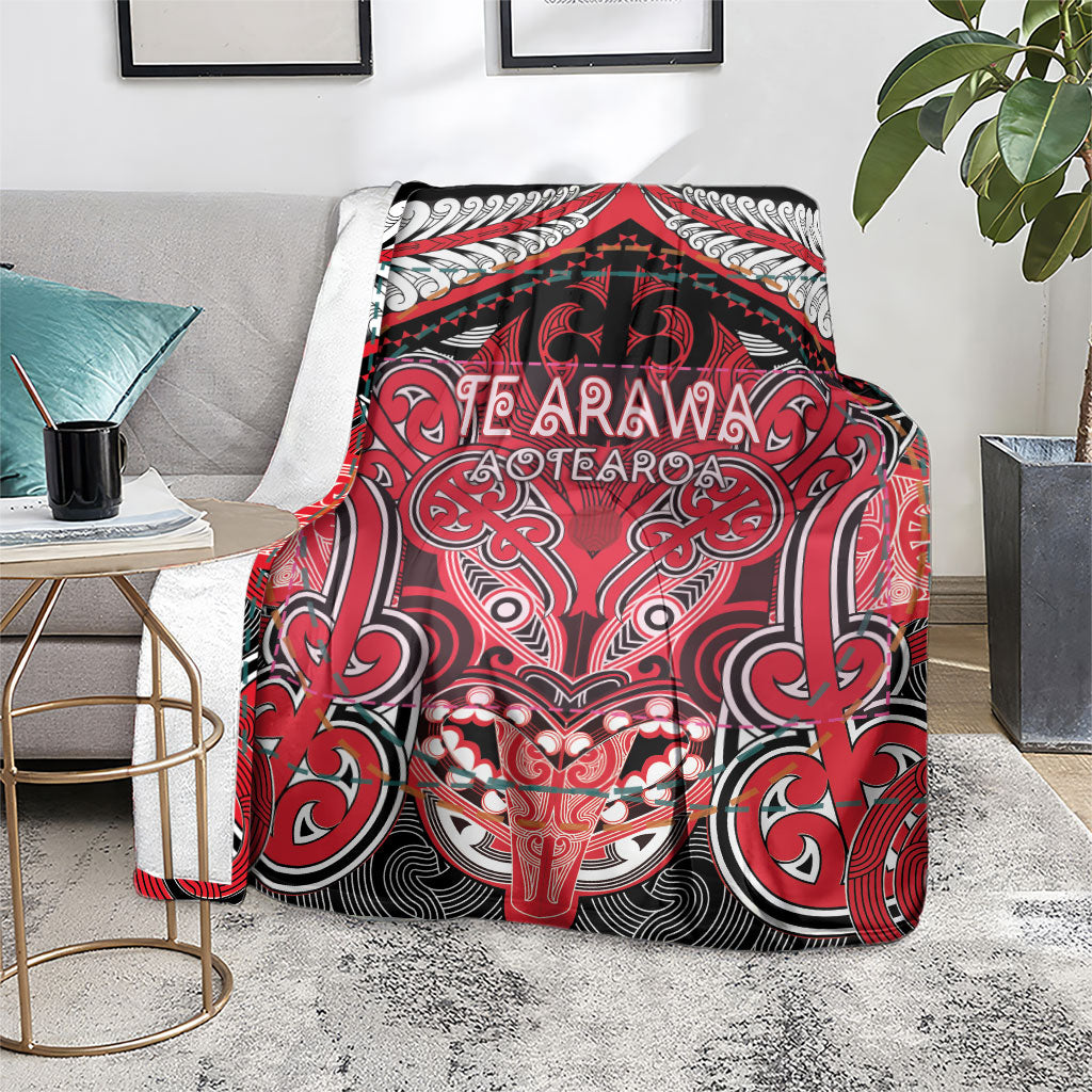 Aotearoa Iwi Te Arawa Blanket Maori Kowhaiwhai Pattern LT19 - Polynesian Pride