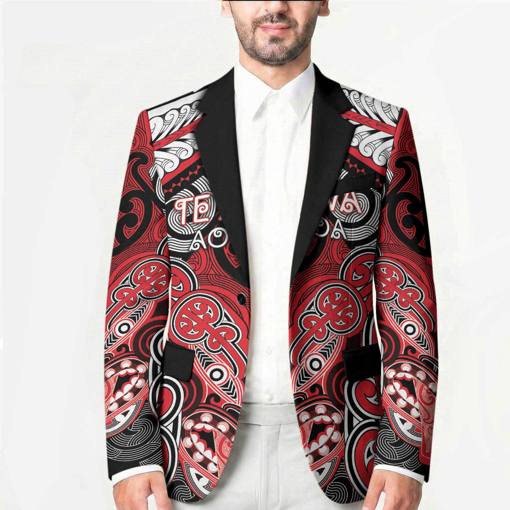 Aotearoa Iwi Te Arawa Personalised Blazer Maori Kowhaiwhai Pattern LT19 - Polynesian Pride