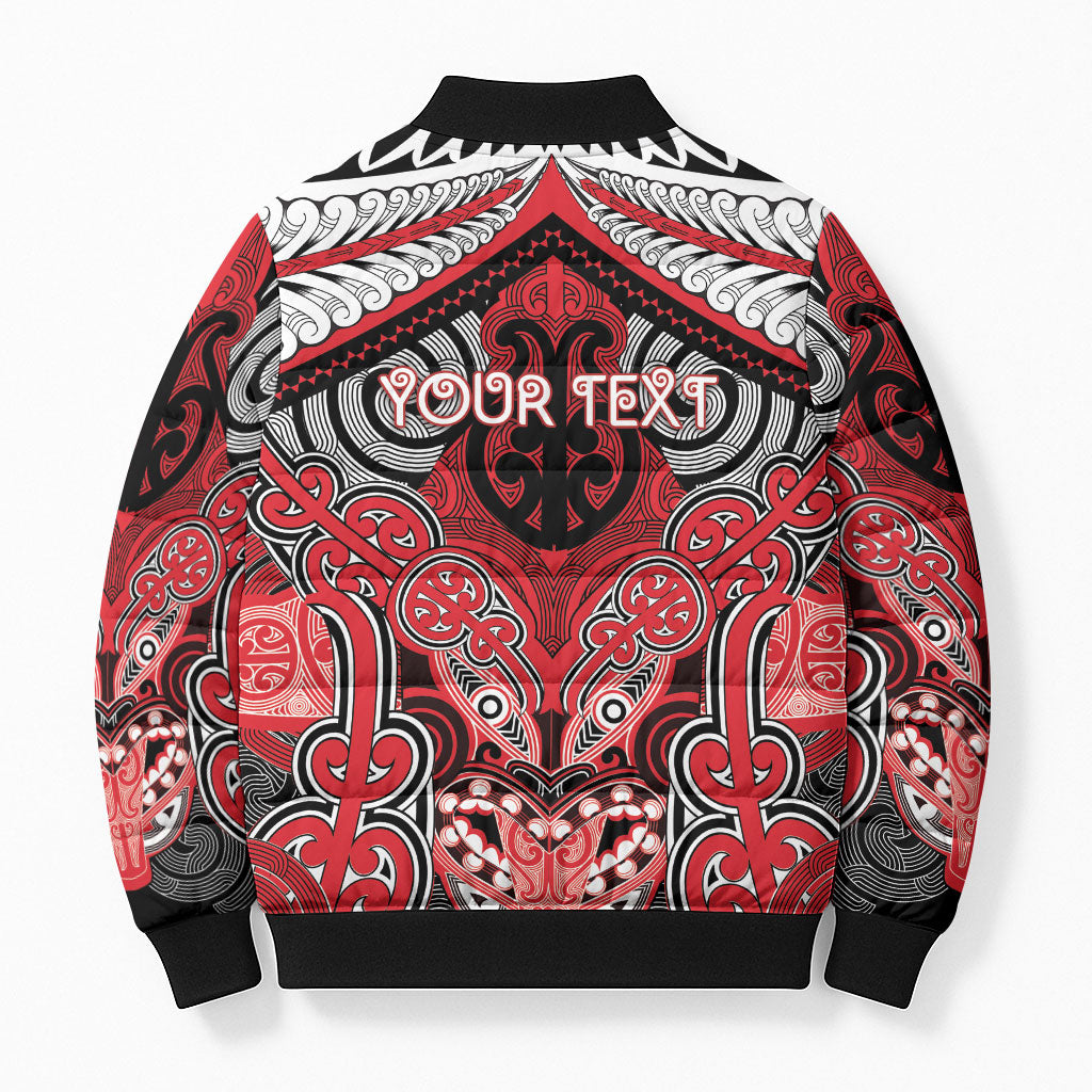 Aotearoa Iwi Te Arawa Personalised Bomber Puffer Jacket Maori Kowhaiwhai Pattern LT19 - Polynesian Pride