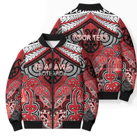 Aotearoa Iwi Te Arawa Personalised Bomber Puffer Jacket Maori Kowhaiwhai Pattern LT19 - Polynesian Pride