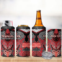 Aotearoa Iwi Te Arawa Personalised 4 in 1 Can Cooler Tumbler Maori Kowhaiwhai Pattern LT19 - Polynesian Pride