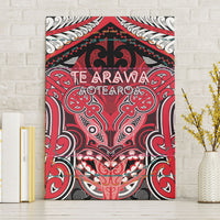 Aotearoa Iwi Te Arawa Canvas Wall Art Maori Kowhaiwhai Pattern LT19 Without Frame Red - Polynesian Pride