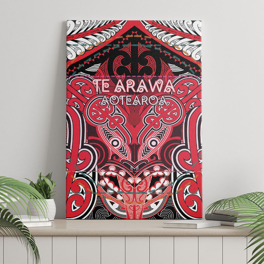 Aotearoa Iwi Te Arawa Canvas Wall Art Maori Kowhaiwhai Pattern LT19 - Polynesian Pride
