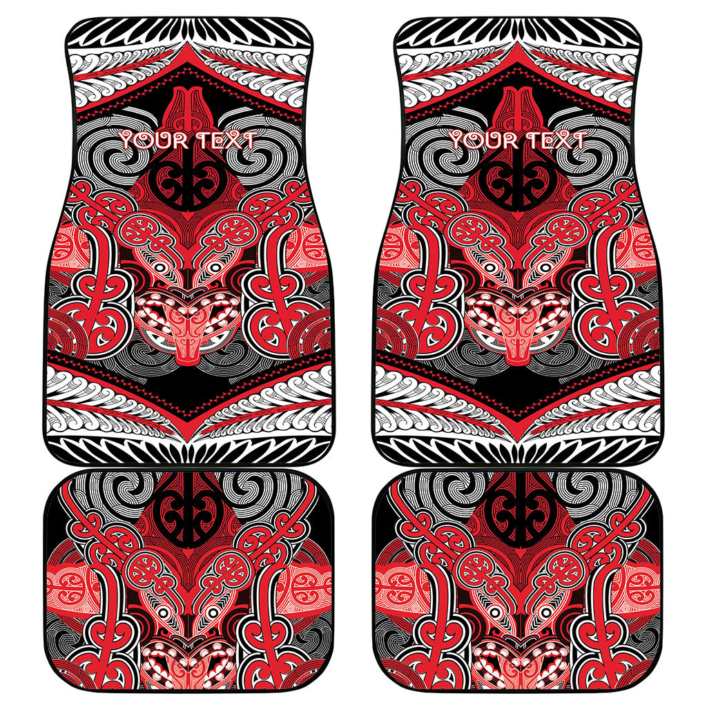 Aotearoa Iwi Te Arawa Personalised Car Mats Maori Kowhaiwhai Pattern LT19 - Polynesian Pride