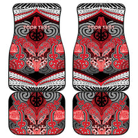 Aotearoa Iwi Te Arawa Personalised Car Mats Maori Kowhaiwhai Pattern LT19 - Polynesian Pride