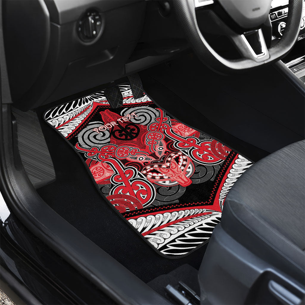 Aotearoa Iwi Te Arawa Personalised Car Mats Maori Kowhaiwhai Pattern LT19 - Polynesian Pride