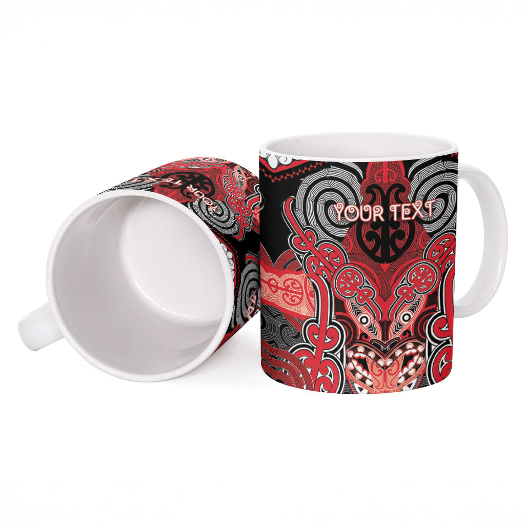Aotearoa Iwi Te Arawa Personalised Ceramic Mug Maori Kowhaiwhai Pattern LT19 - Polynesian Pride
