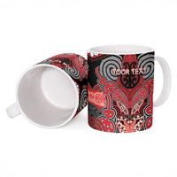 Aotearoa Iwi Te Arawa Personalised Ceramic Mug Maori Kowhaiwhai Pattern LT19 - Polynesian Pride