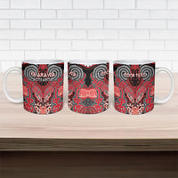 Aotearoa Iwi Te Arawa Personalised Ceramic Mug Maori Kowhaiwhai Pattern LT19 - Polynesian Pride