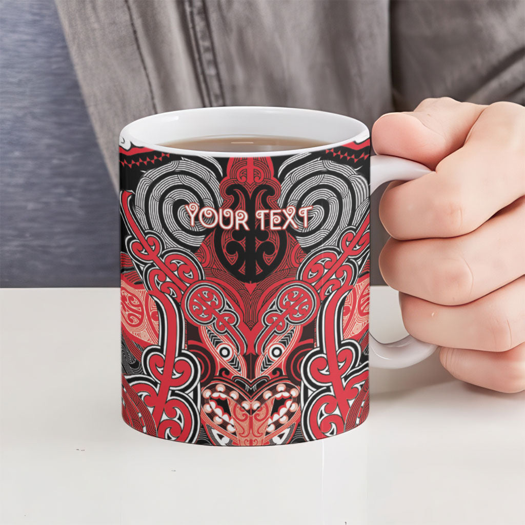 Aotearoa Iwi Te Arawa Personalised Ceramic Mug Maori Kowhaiwhai Pattern LT19 - Polynesian Pride