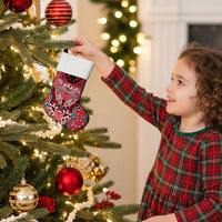Aotearoa Iwi Te Arawa Personalised Christmas Stocking Maori Kowhaiwhai Pattern LT19 - Polynesian Pride