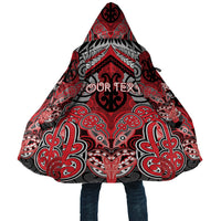 Aotearoa Iwi Te Arawa Personalised Cloak Maori Kowhaiwhai Pattern LT19 Unisex Red - Polynesian Pride