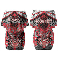 Aotearoa Iwi Te Arawa Personalised Couples Matching Off Shoulder Short Dress and Hawaiian Shirt Maori Kowhaiwhai Pattern LT19 - Polynesian Pride