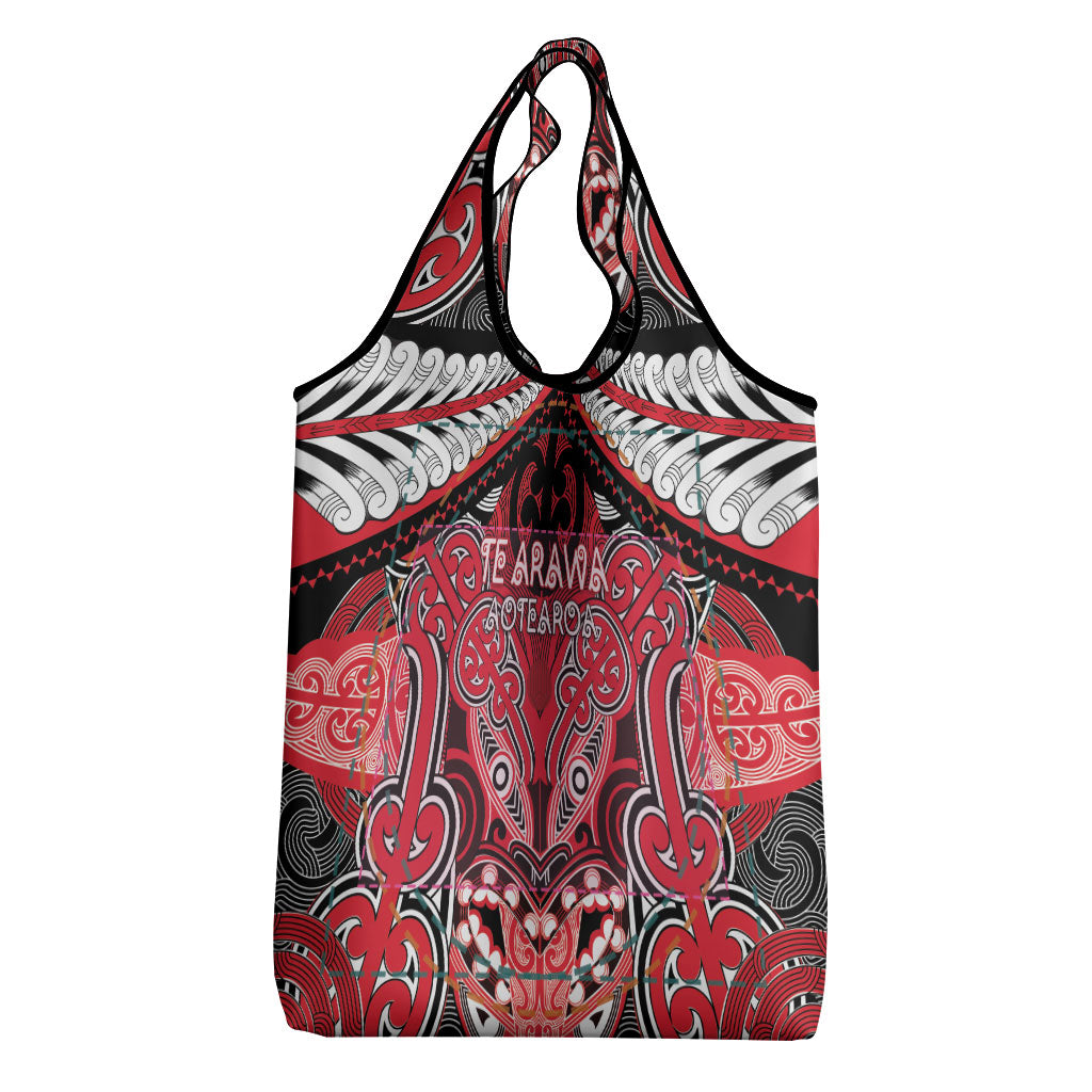 Aotearoa Iwi Te Arawa Grocery Bag Maori Kowhaiwhai Pattern LT19 - Polynesian Pride