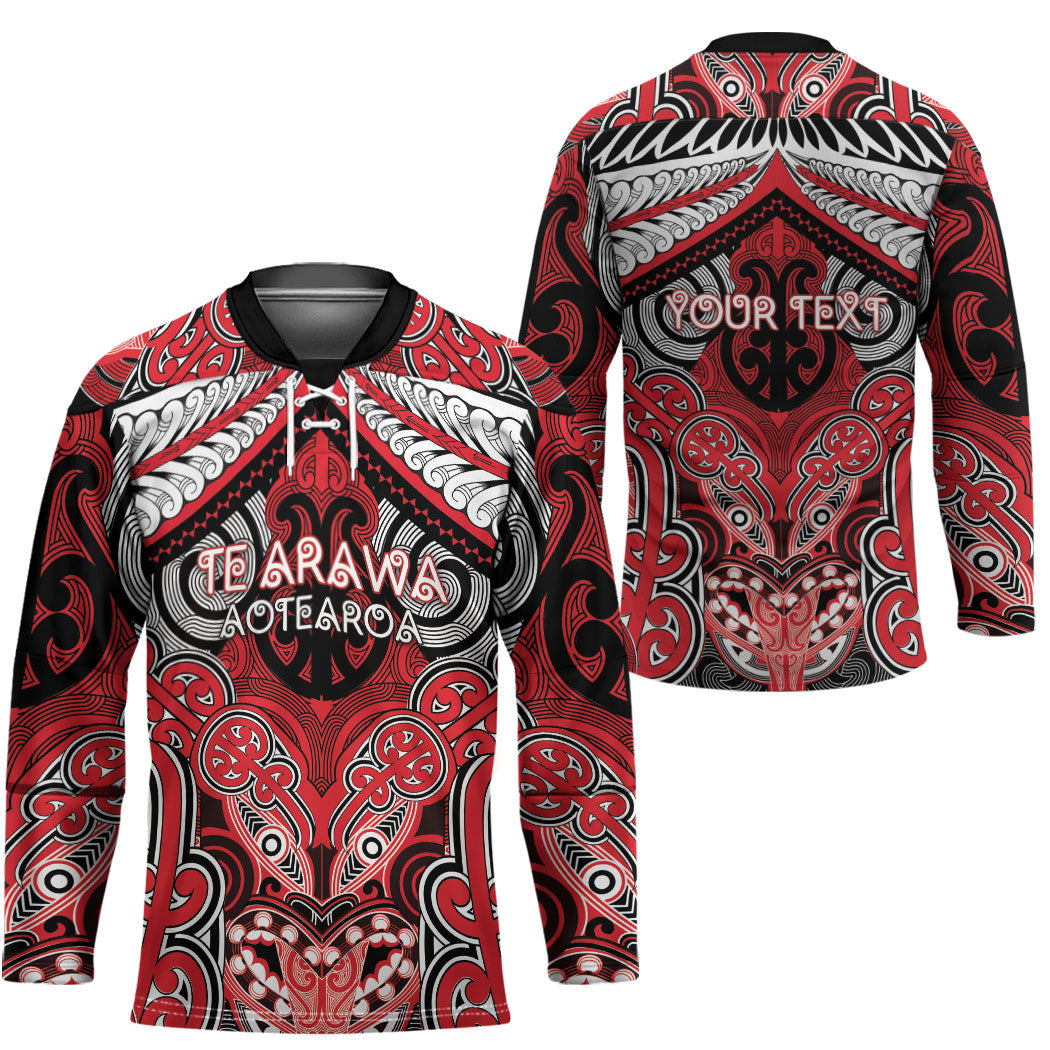 Aotearoa Iwi Te Arawa Personalised Hockey Jersey Maori Kowhaiwhai Pattern LT19 - Polynesian Pride