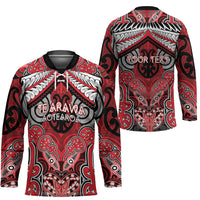 Aotearoa Iwi Te Arawa Personalised Hockey Jersey Maori Kowhaiwhai Pattern LT19 - Polynesian Pride
