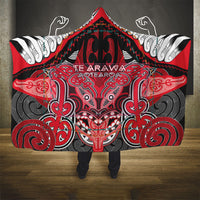 Aotearoa Iwi Te Arawa Hooded Blanket Maori Kowhaiwhai Pattern LT19 - Polynesian Pride