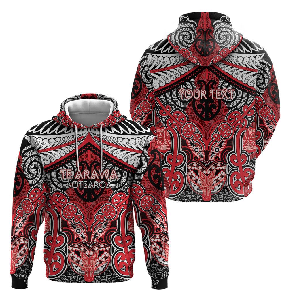 Aotearoa Iwi Te Arawa Personalised Hoodie Maori Kowhaiwhai Pattern LT19 - Polynesian Pride
