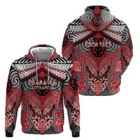 Aotearoa Iwi Te Arawa Personalised Hoodie Maori Kowhaiwhai Pattern LT19 - Polynesian Pride