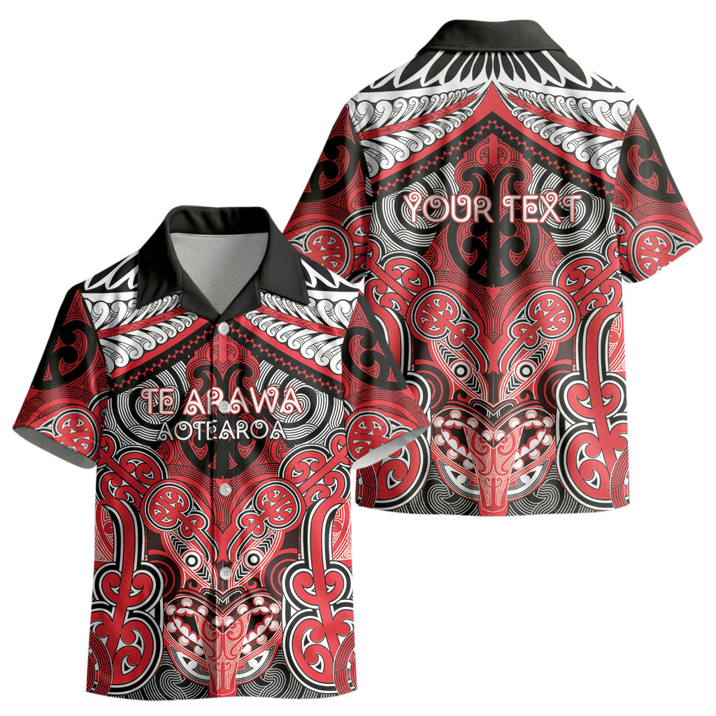 Aotearoa Iwi Te Arawa Personalised Kid Hawaiian Shirt Maori Kowhaiwhai Pattern LT19 - Polynesian Pride
