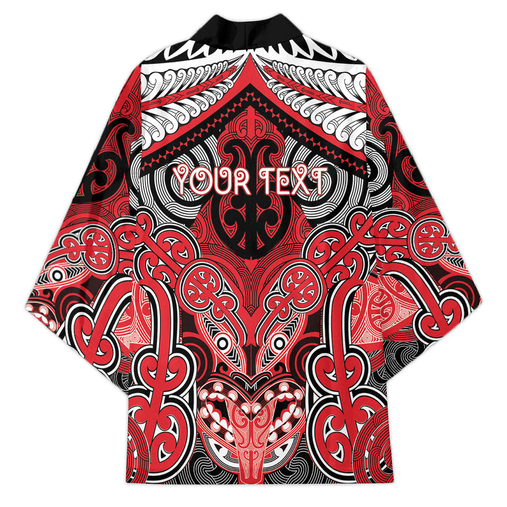 Aotearoa Iwi Te Arawa Personalised Kimono Maori Kowhaiwhai Pattern LT19 - Polynesian Pride