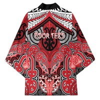 Aotearoa Iwi Te Arawa Personalised Kimono Maori Kowhaiwhai Pattern LT19 - Polynesian Pride