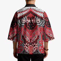 Aotearoa Iwi Te Arawa Personalised Kimono Maori Kowhaiwhai Pattern LT19 - Polynesian Pride