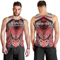 Aotearoa Iwi Te Arawa Personalised Men Tank Top Maori Kowhaiwhai Pattern LT19 - Polynesian Pride