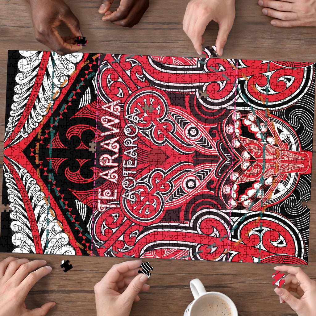 Aotearoa Iwi Te Arawa Puzzle Maori Kowhaiwhai Pattern LT19 - Polynesian Pride