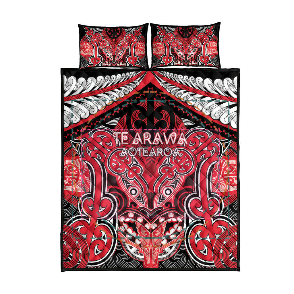 Aotearoa Iwi Te Arawa Quilt Bed Set Maori Kowhaiwhai Pattern LT19 - Polynesian Pride