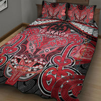 Aotearoa Iwi Te Arawa Quilt Bed Set Maori Kowhaiwhai Pattern LT19 - Polynesian Pride