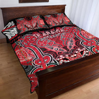Aotearoa Iwi Te Arawa Quilt Bed Set Maori Kowhaiwhai Pattern LT19 - Polynesian Pride