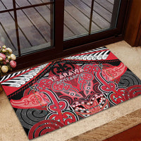 Aotearoa Iwi Te Arawa Rubber Doormat Maori Kowhaiwhai Pattern LT19 - Polynesian Pride