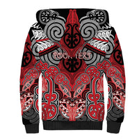 Aotearoa Iwi Te Arawa Personalised Sherpa Hoodie Maori Kowhaiwhai Pattern LT19 - Polynesian Pride