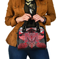 Aotearoa Iwi Te Arawa Shoulder Handbag Maori Kowhaiwhai Pattern LT19 - Polynesian Pride