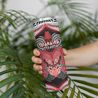 Aotearoa Iwi Te Arawa Personalised Skinny Tumbler Maori Kowhaiwhai Pattern LT19 - Polynesian Pride