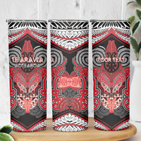 Aotearoa Iwi Te Arawa Personalised Skinny Tumbler Maori Kowhaiwhai Pattern LT19 - Polynesian Pride