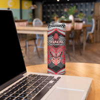 Aotearoa Iwi Te Arawa Personalised Skinny Tumbler Maori Kowhaiwhai Pattern LT19 - Polynesian Pride
