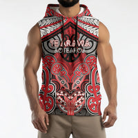 Aotearoa Iwi Te Arawa Personalised Sleeveless Hoodie Maori Kowhaiwhai Pattern LT19 - Polynesian Pride