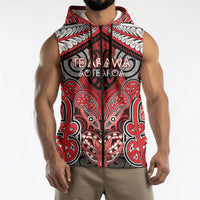 Aotearoa Iwi Te Arawa Personalised Sleeveless Zip Hoodie Maori Kowhaiwhai Pattern LT19 - Polynesian Pride