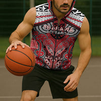 Aotearoa Iwi Te Arawa Personalised Sleeveless Zip Hoodie Maori Kowhaiwhai Pattern LT19 - Polynesian Pride