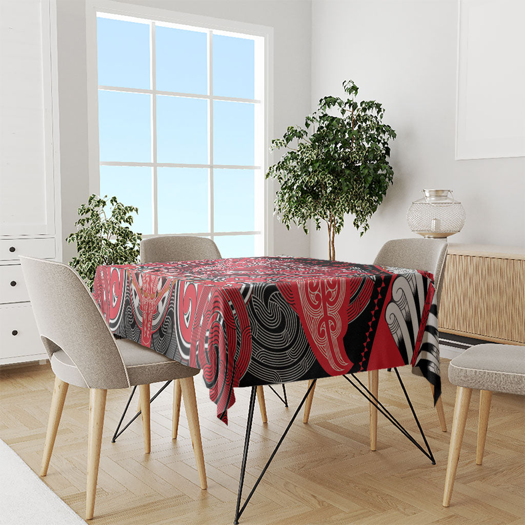 Aotearoa Iwi Te Arawa Tablecloth Maori Kowhaiwhai Pattern LT19 - Polynesian Pride