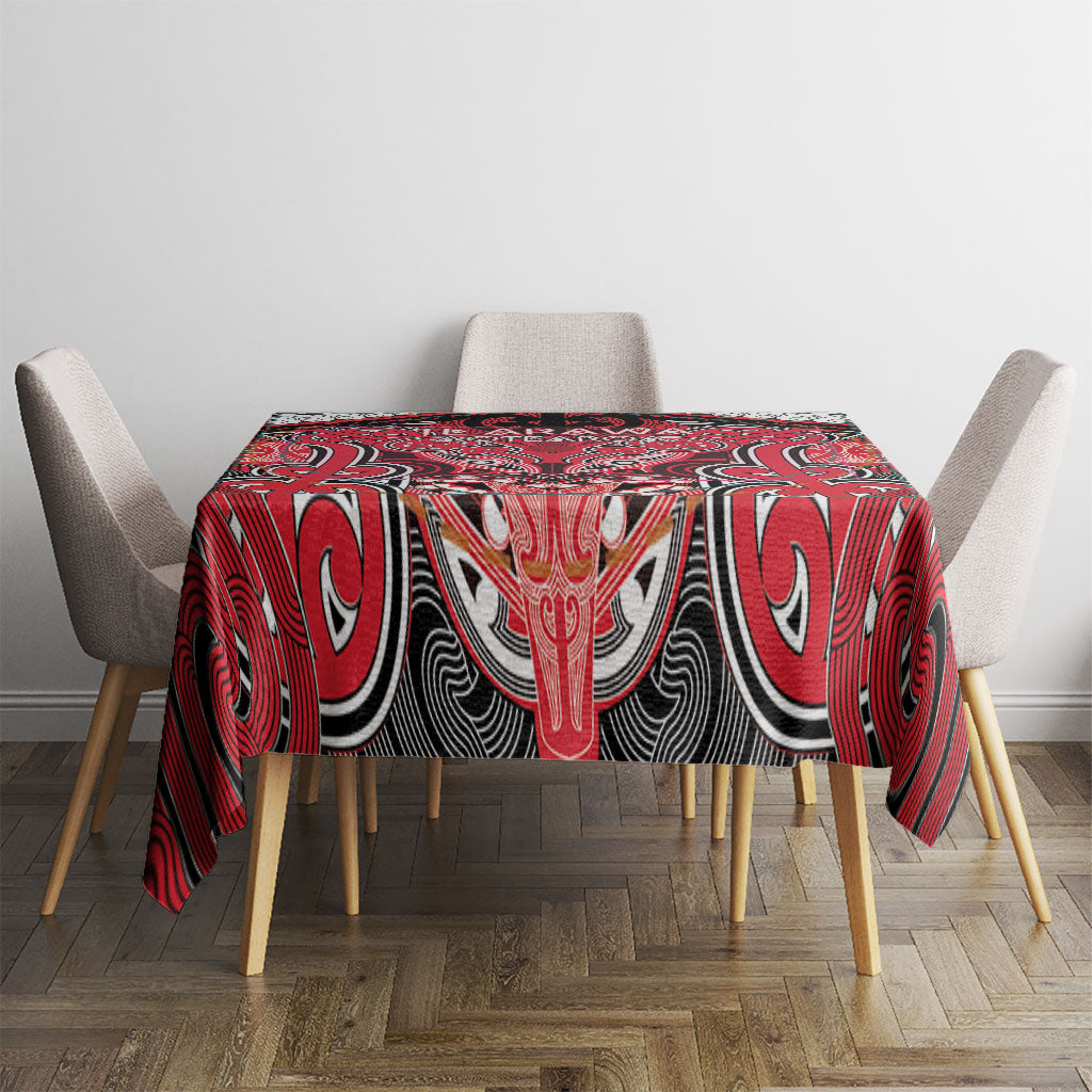 Aotearoa Iwi Te Arawa Tablecloth Maori Kowhaiwhai Pattern LT19 - Polynesian Pride