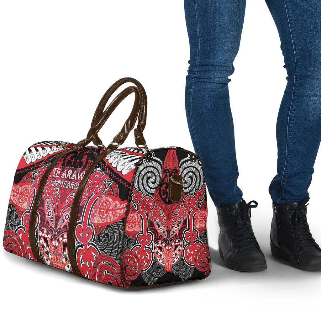 Aotearoa Iwi Te Arawa Travel Bag Maori Kowhaiwhai Pattern LT19 - Polynesian Pride
