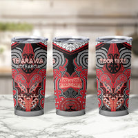 Aotearoa Iwi Te Arawa Personalised Tumbler Cup Maori Kowhaiwhai Pattern LT19 - Polynesian Pride