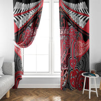 Aotearoa Iwi Te Arawa Window Curtain Maori Kowhaiwhai Pattern LT19 - Polynesian Pride