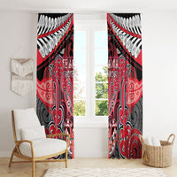 Aotearoa Iwi Te Arawa Window Curtain Maori Kowhaiwhai Pattern LT19 - Polynesian Pride